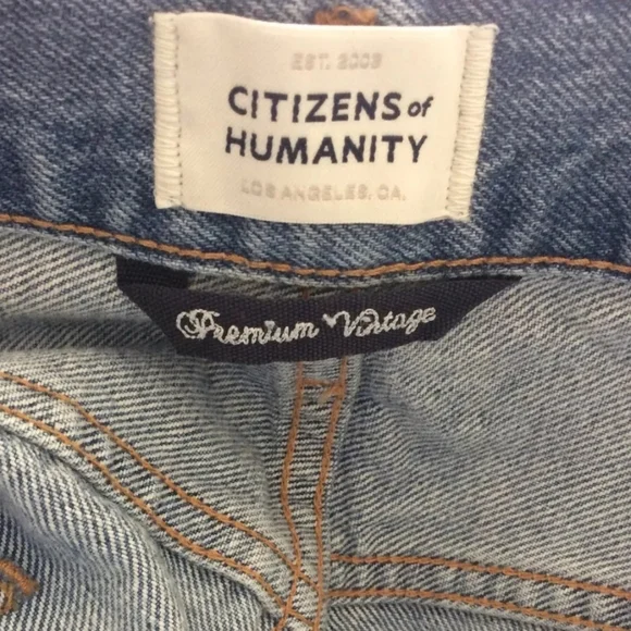 COH Citizens Of Humanity Emery Long Mid Rise Relaxed Straight Jeans Size 23 - Picture 16 of 16